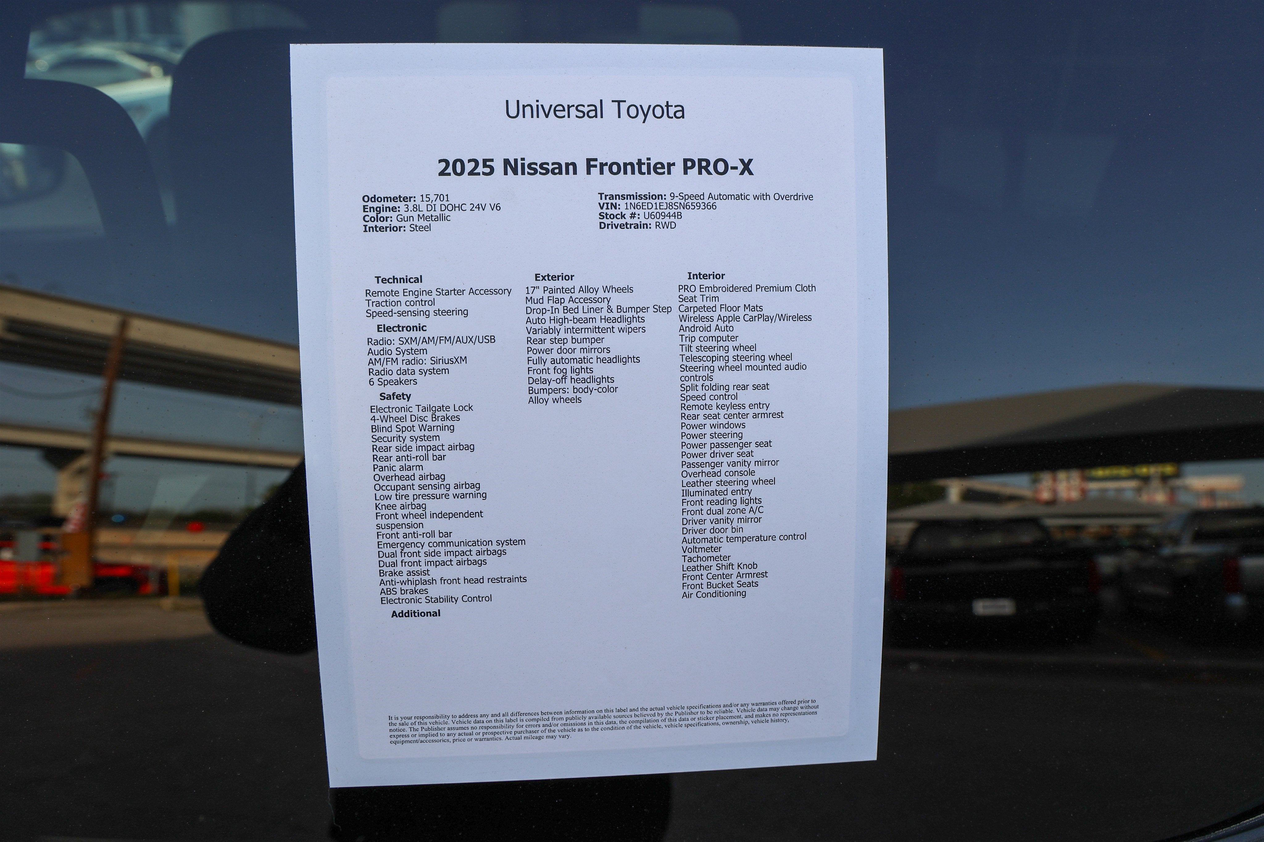 2025 Nissan Frontier PRO-X