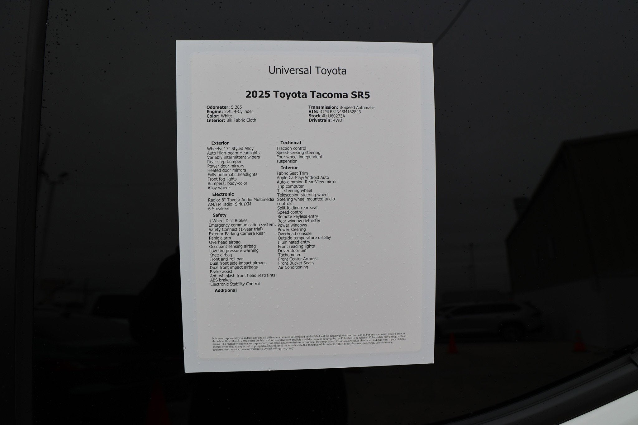 2025 Toyota TACOMA SR5 SR5