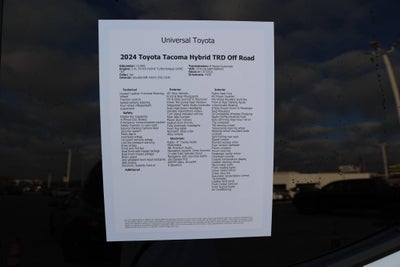 2024 Toyota TACOMA TRD OFFRD TRD Off Road Hybrid