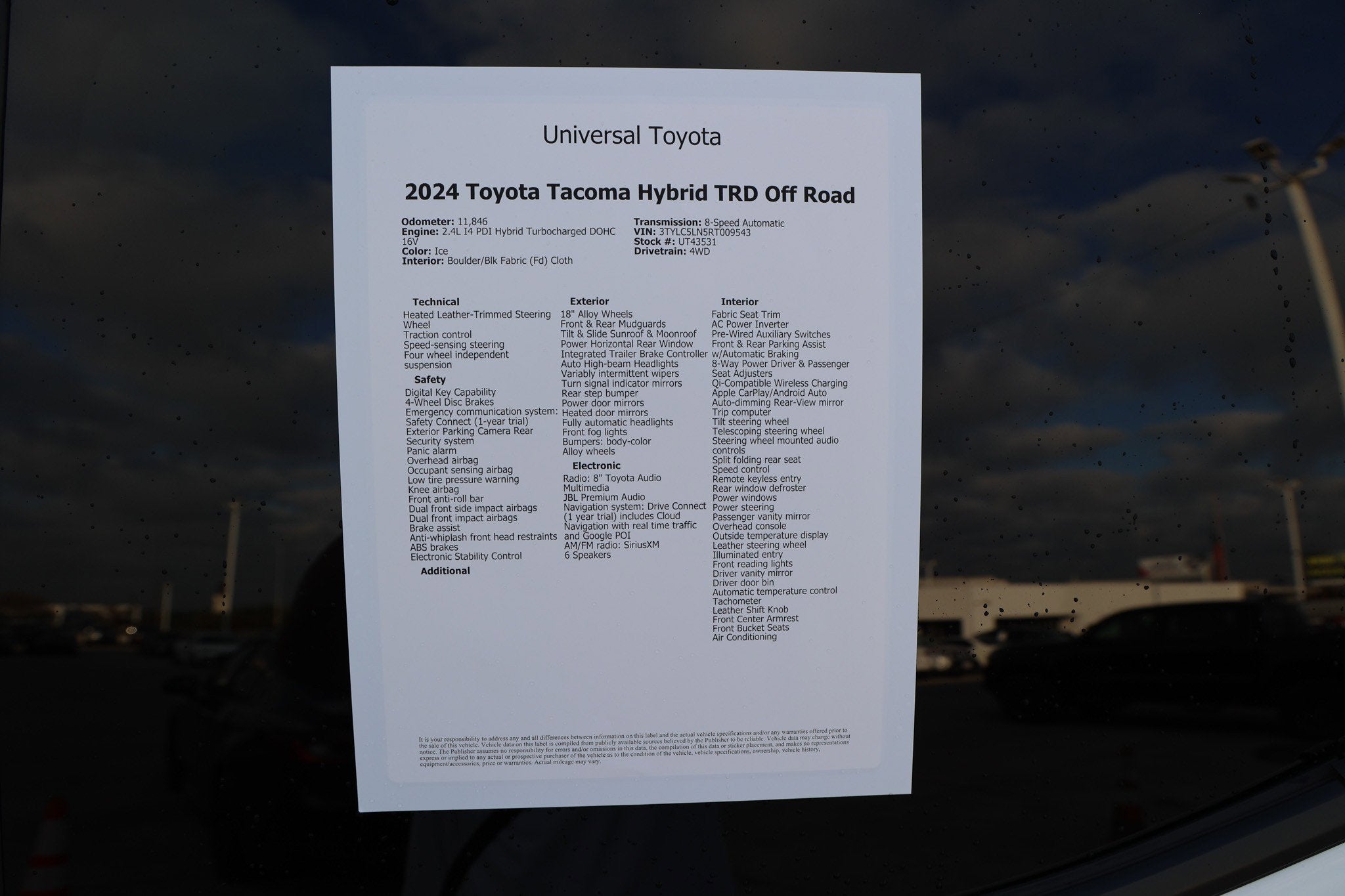 2024 Toyota TACOMA TRD OFFRD TRD Off Road Hybrid