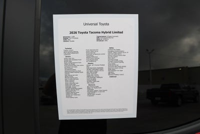 2026 Toyota Tacoma i-FORCE MAX Limited Hybrid