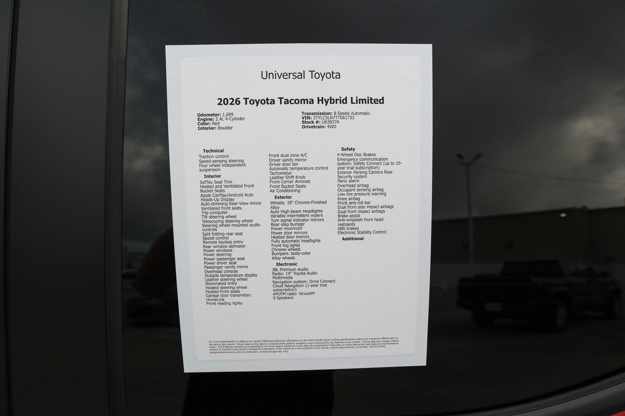 2026 Toyota Tacoma i-FORCE MAX Limited Hybrid