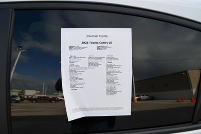 2025 Toyota Camry LE
