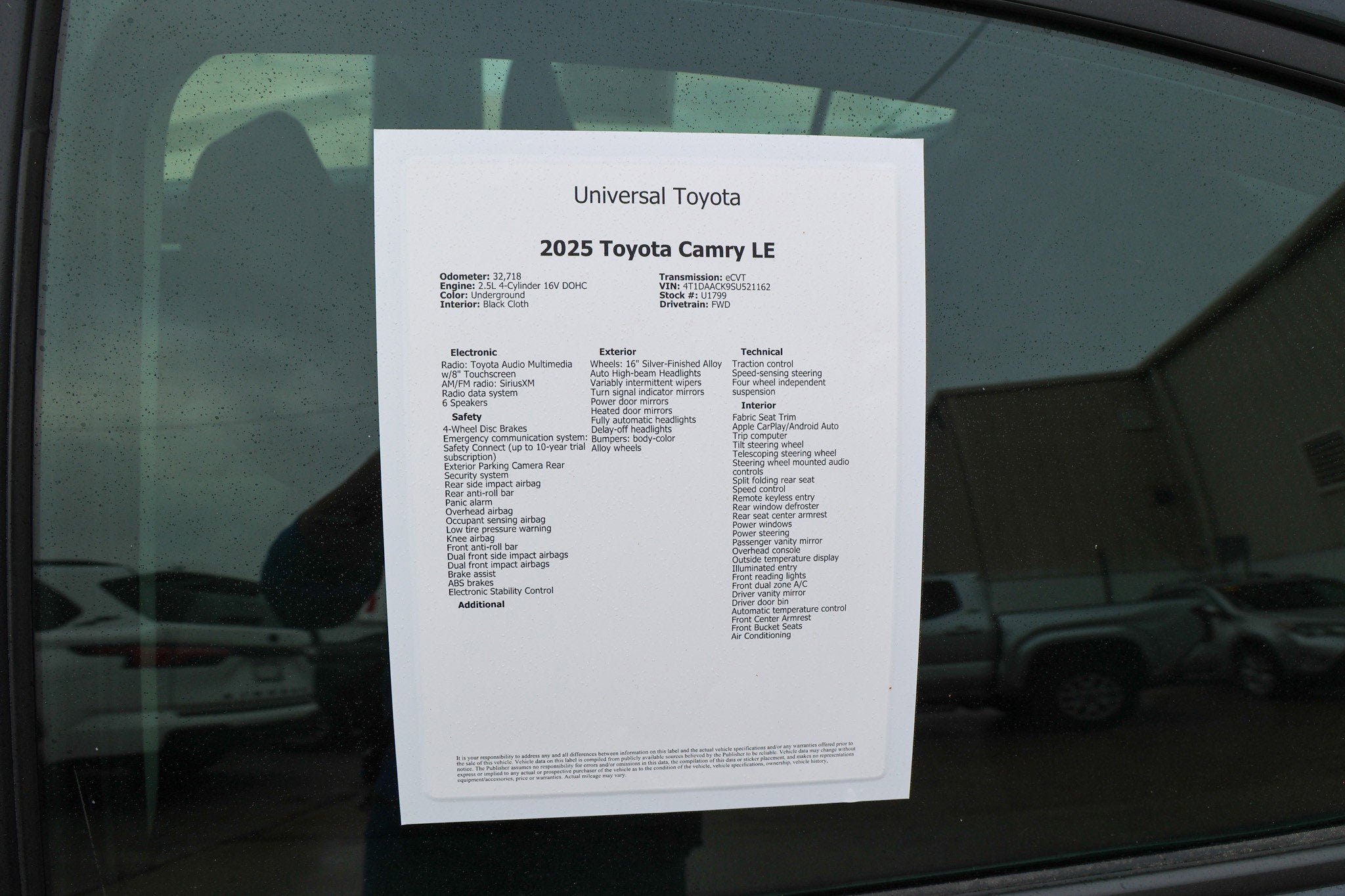 2025 Toyota CAMRY LE