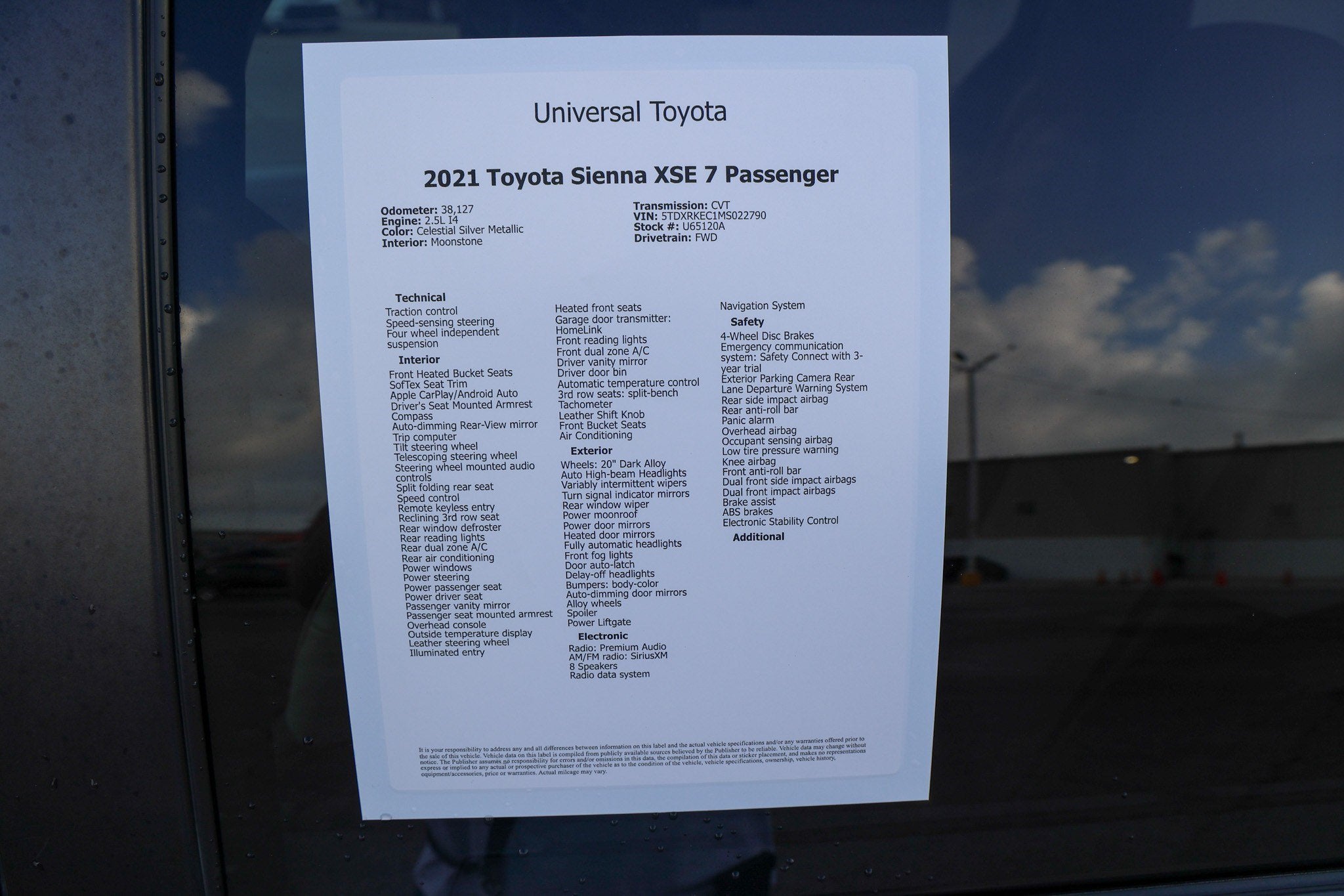 2021 Toyota Sienna XSE