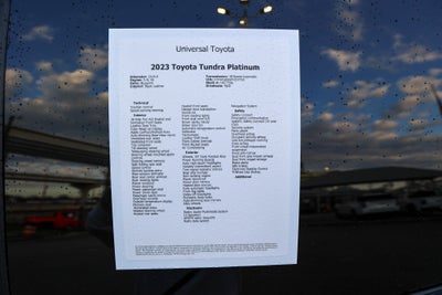 2023 Toyota TUNDRA 4X4 Platinum