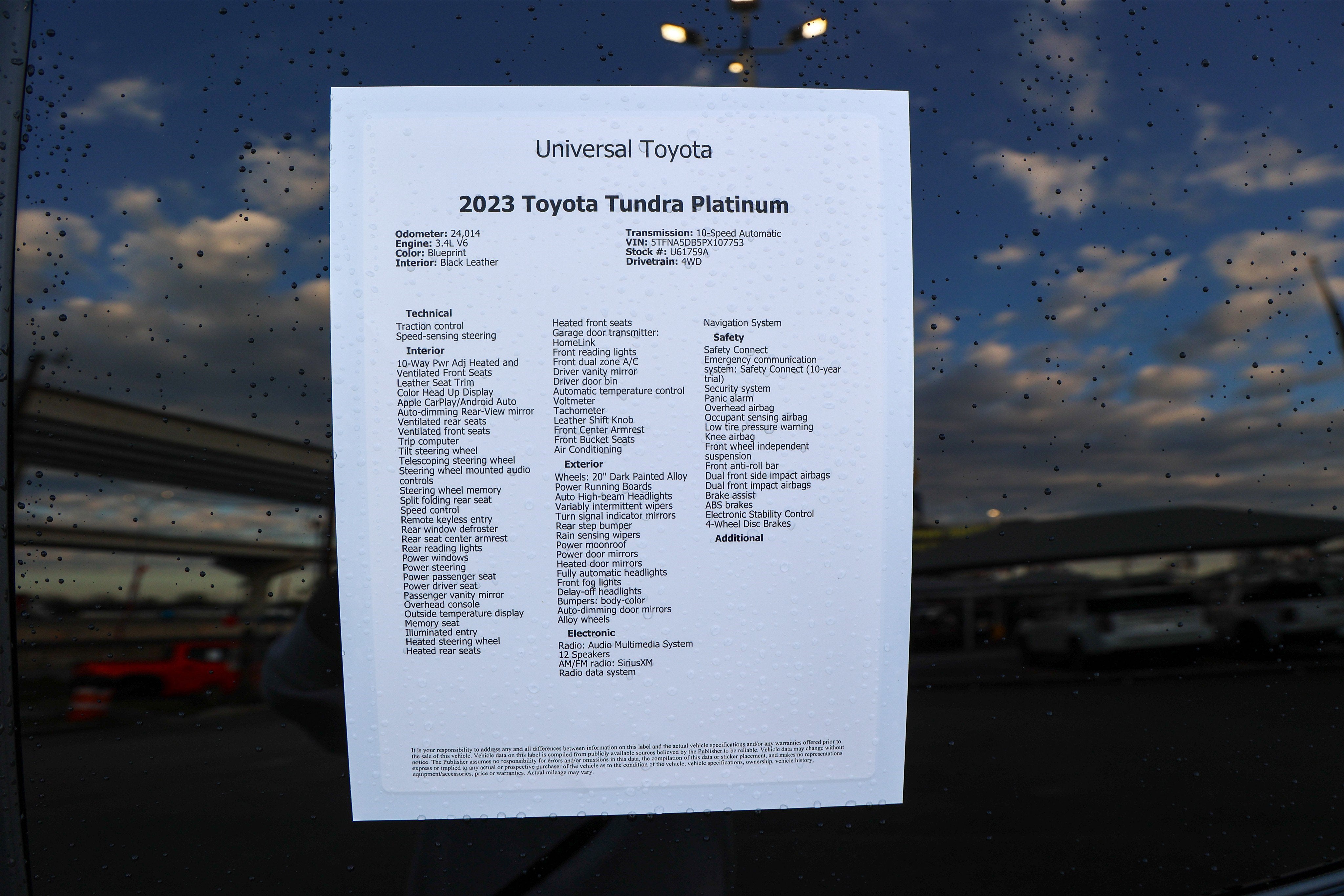 2023 Toyota TUNDRA 4X4 Platinum