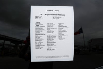 2023 Toyota TUNDRA 4X4 Platinum