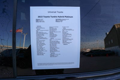2023 Toyota TUNDRA HV 4X4 Platinum Hybrid