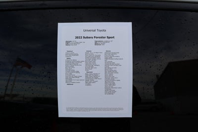 2022 Subaru Forester Sport