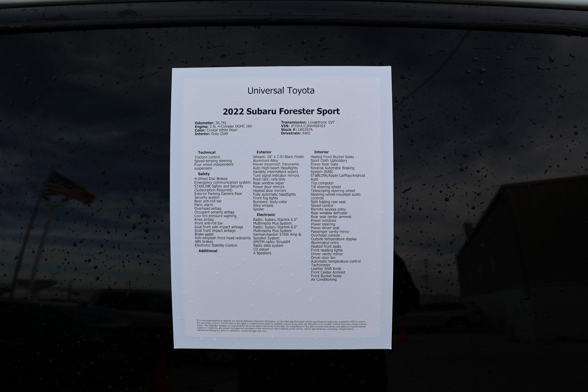 2022 Subaru Forester Sport