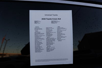 2026 Toyota CROWN XLE