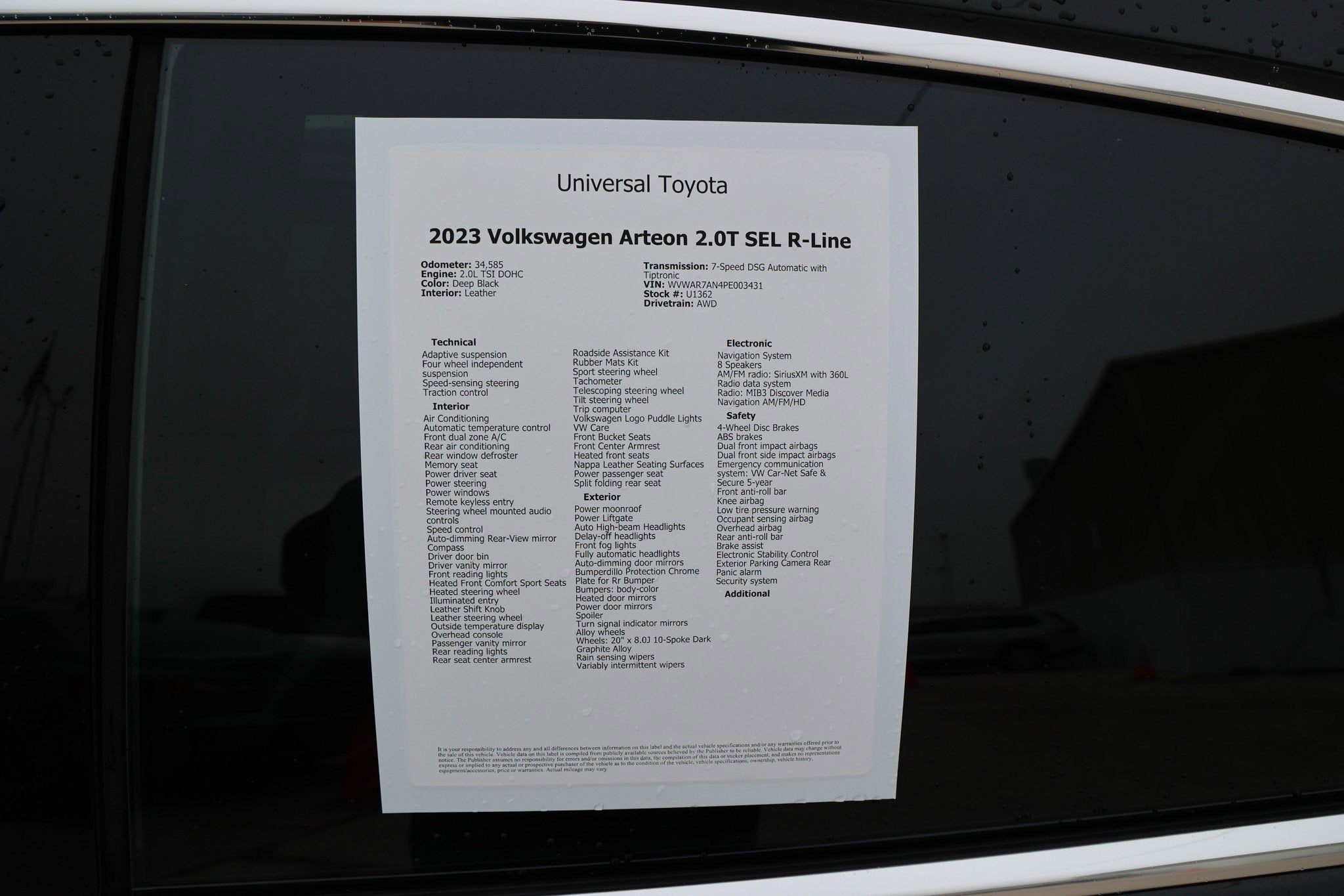 2023 Volkswagen Arteon SEL R-Line