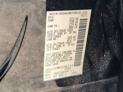 2021 Nissan Titan SV