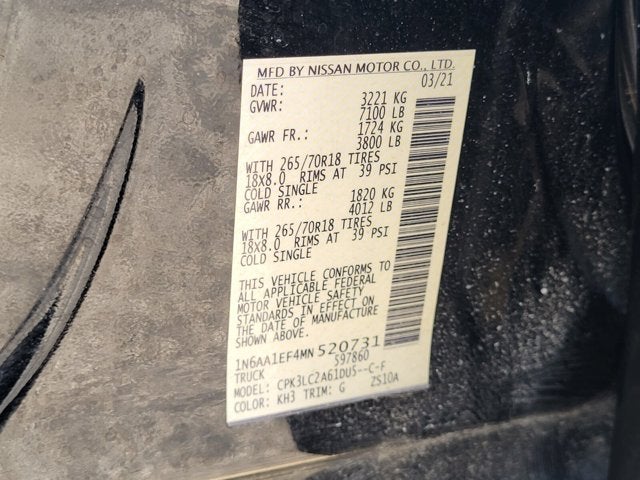 2021 Nissan Titan SV