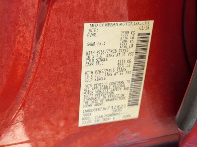 2018 Nissan Frontier Desert Runner