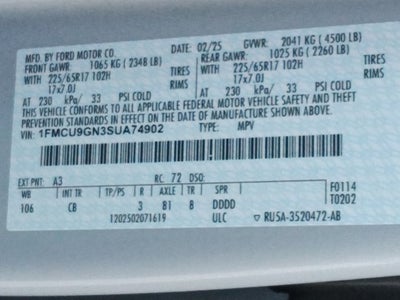 2025 Ford Escape Active