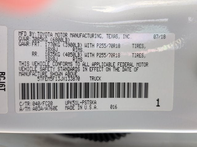 2018 Toyota Tundra 2WD SR5
