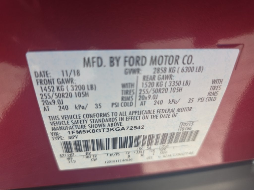 2019 Ford Explorer Sport