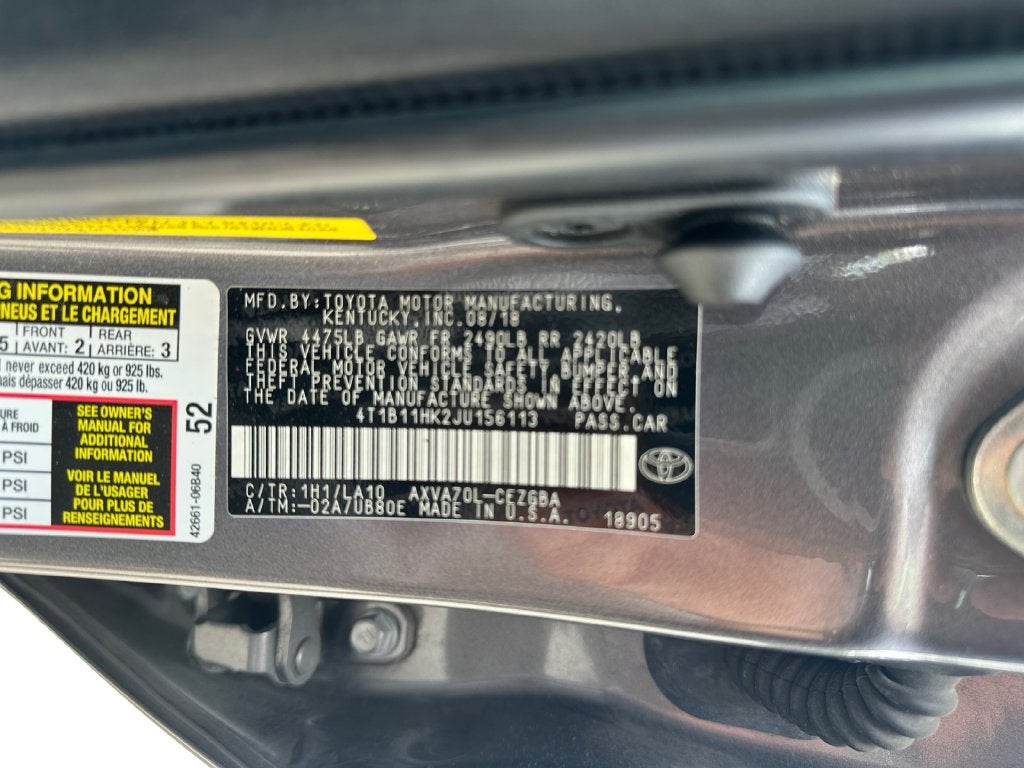 2018 Toyota Camry XLE