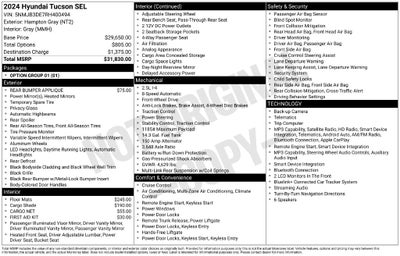 2024 Hyundai Tucson SEL